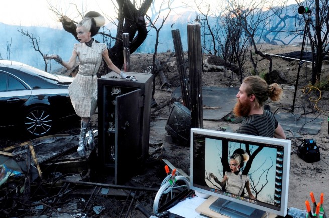 Making Of David LaChapelle si Maybach (sursa - Daimler)